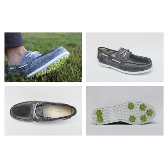 New Canoos Tan Golf Boat Shoes Leather Men's Size 12 - Picture 12 of 12